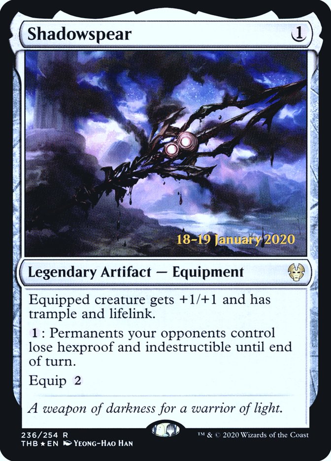 Shadowspear [Theros Beyond Death Prerelease Promos] | Game Master's Emporium (The New GME)