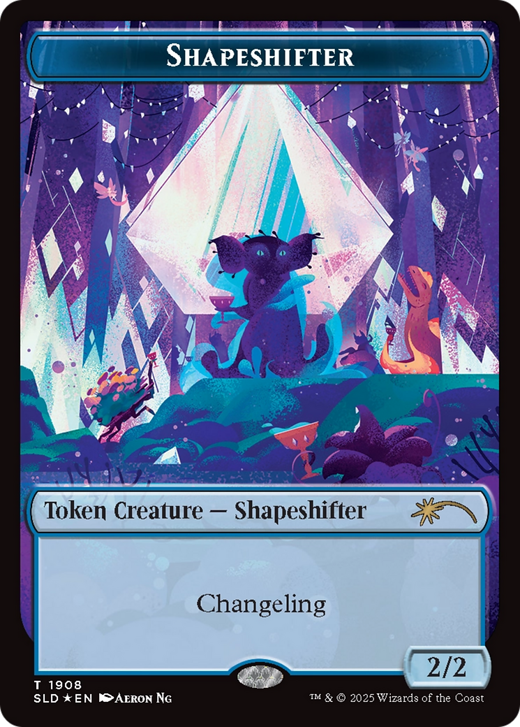 Shapeshifter Token (1908) (Double Rainbow Foil) [Secret Lair Drop Series] | Game Master's Emporium (The New GME)