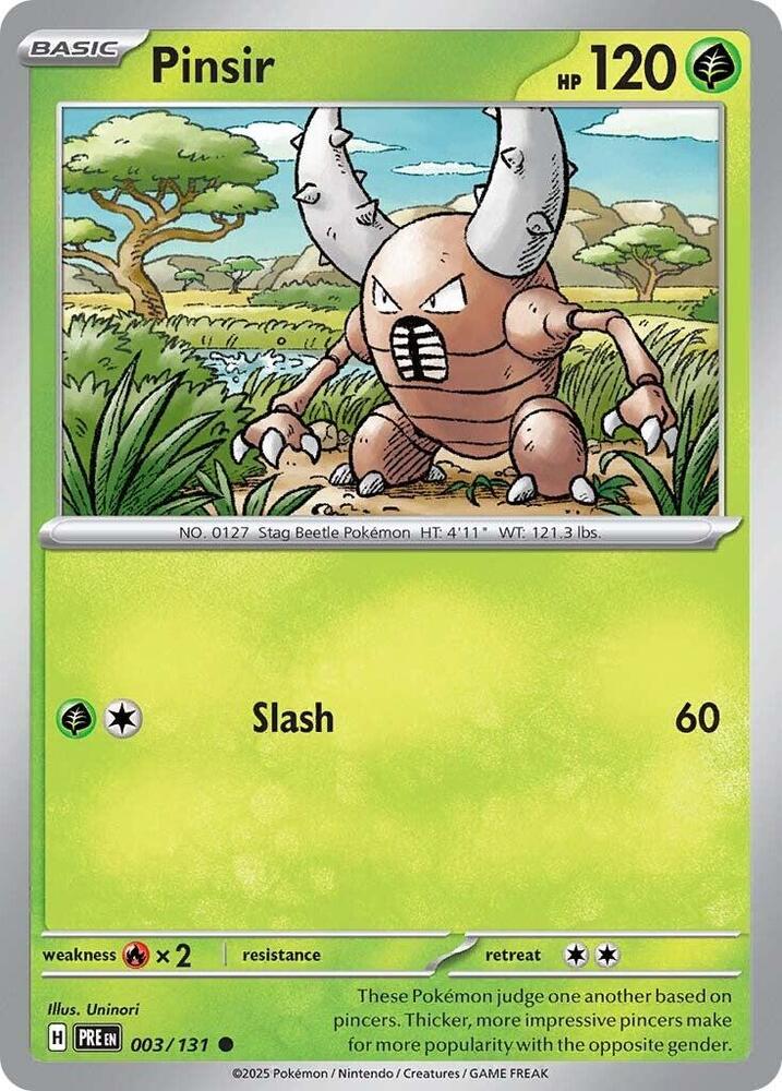 Pinsir (003/131) [Scarlet & Violet: Prismatic Evolutions] | Game Master's Emporium (The New GME)