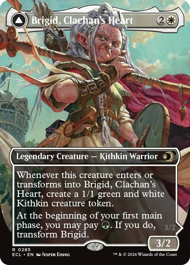 Brigid, Clachan's Heart (Borderless) [Lorwyn Eclipsed] | Game Master's Emporium (The New GME)