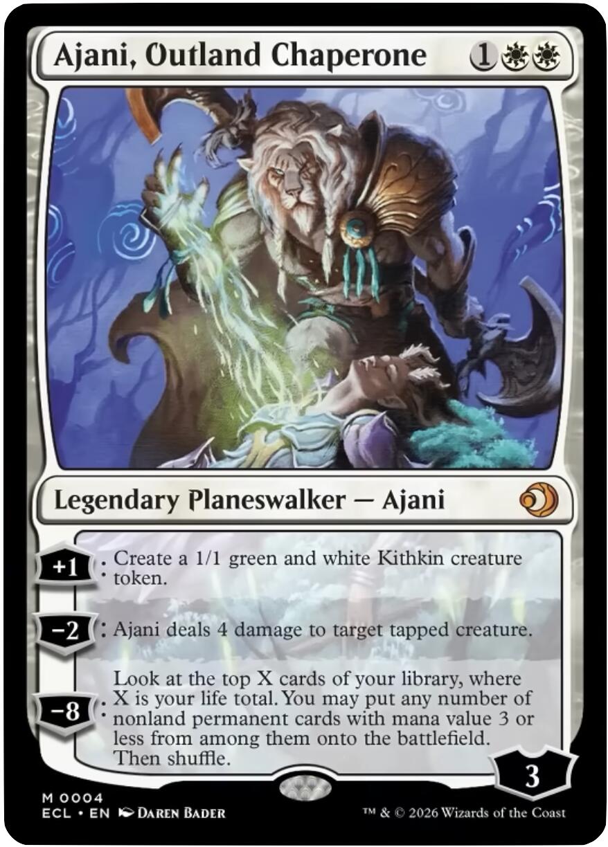 Ajani, Outland Chaperone [Lorwyn Eclipsed] | Game Master's Emporium (The New GME)