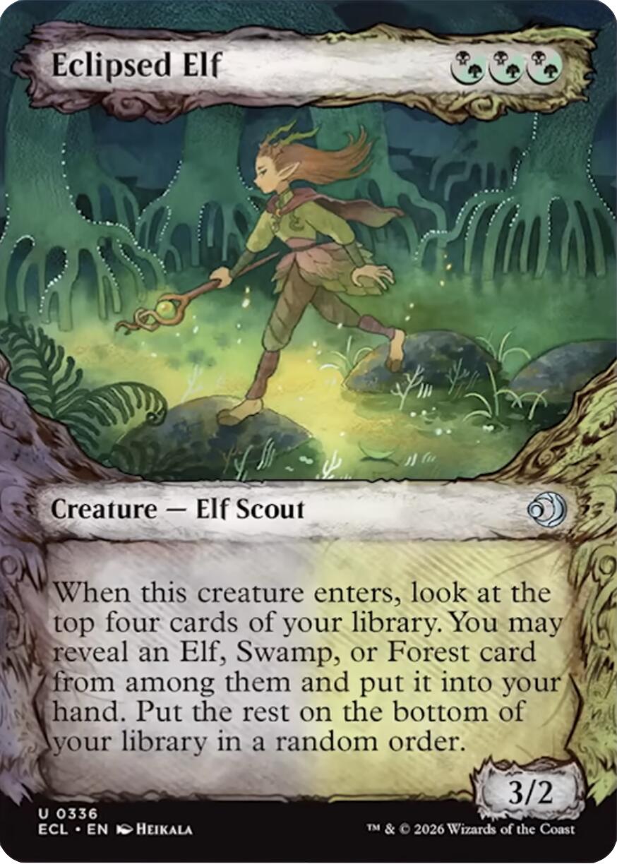 Eclipsed Elf (Showcase) [Lorwyn Eclipsed] | Game Master's Emporium (The New GME)
