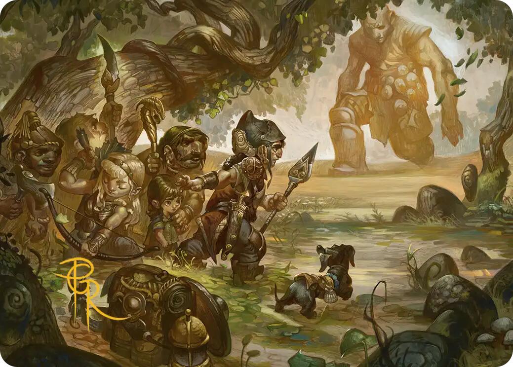 Protective Response Art Card (Gold-Stamped Signature) [Lorwyn Eclipsed Art Series] | Game Master's Emporium (The New GME)
