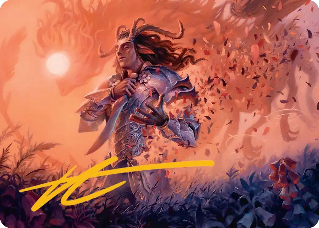 Rhys, the Evermore Art Card (Gold-Stamped Signature) [Lorwyn Eclipsed Art Series] | Game Master's Emporium (The New GME)