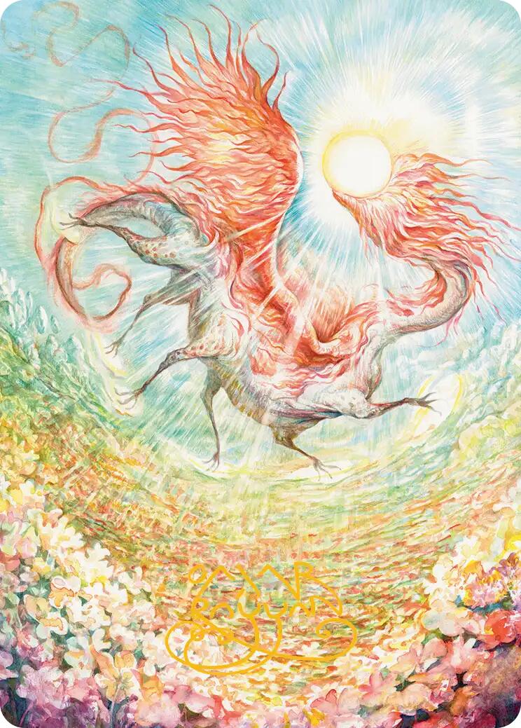 Eirdu, Carrier of Dawn Art Card (Gold-Stamped Signature) [Lorwyn Eclipsed Art Series] | Game Master's Emporium (The New GME)
