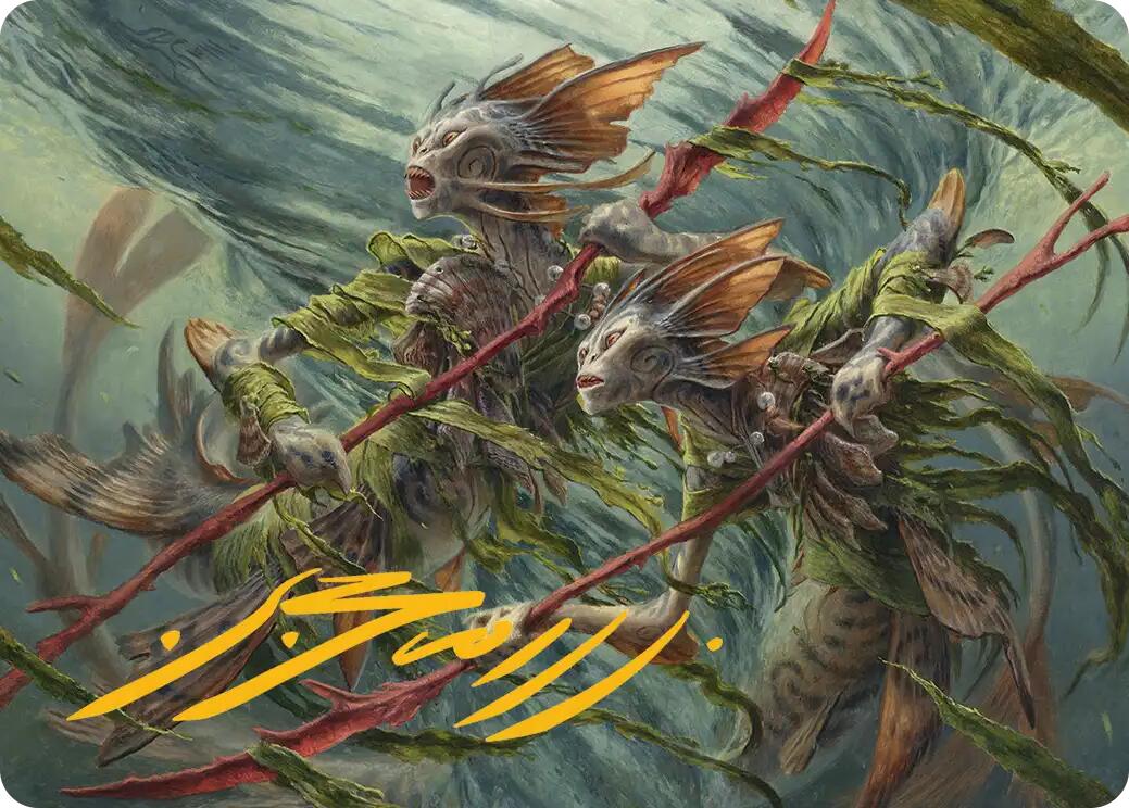 Champions of the Shoal Art Card (Gold-Stamped Signature) [Lorwyn Eclipsed Art Series] | Game Master's Emporium (The New GME)