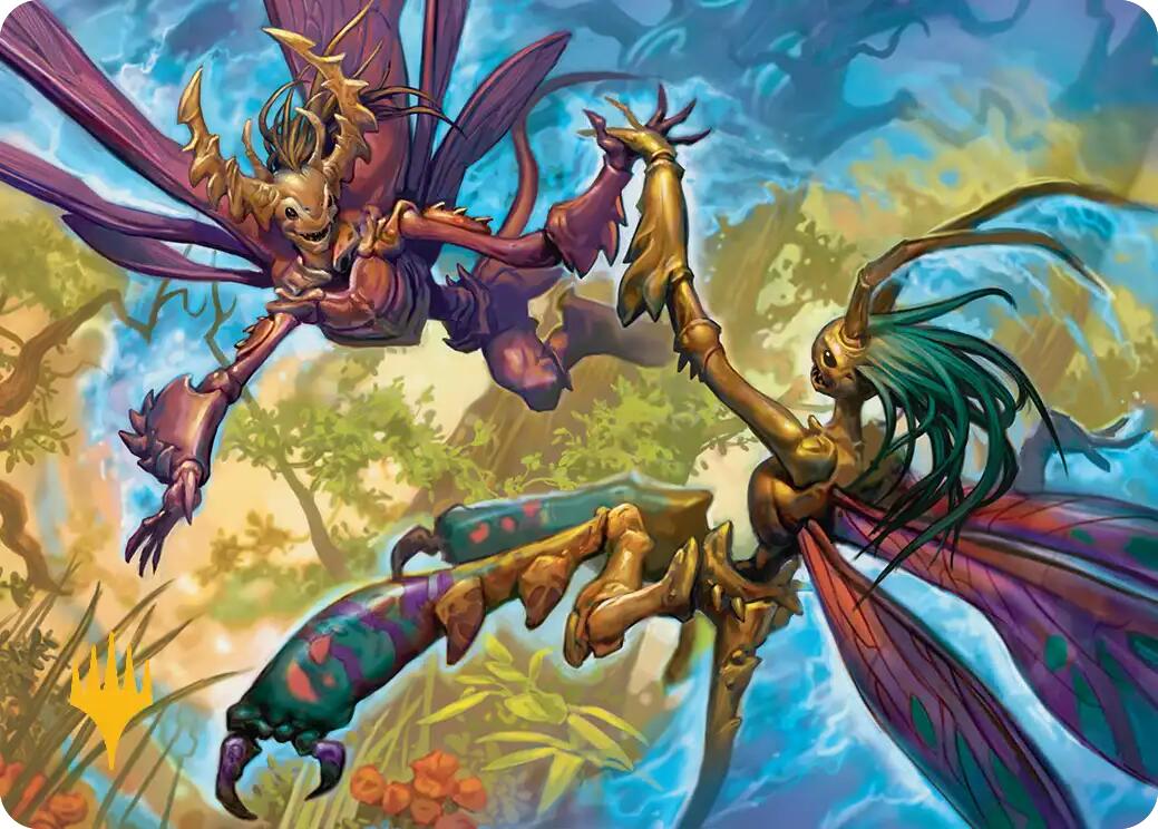 Illusion Spinners Art Card (Gold-Stamped Planeswalker Symbol) [Lorwyn Eclipsed Art Series] | Game Master's Emporium (The New GME)