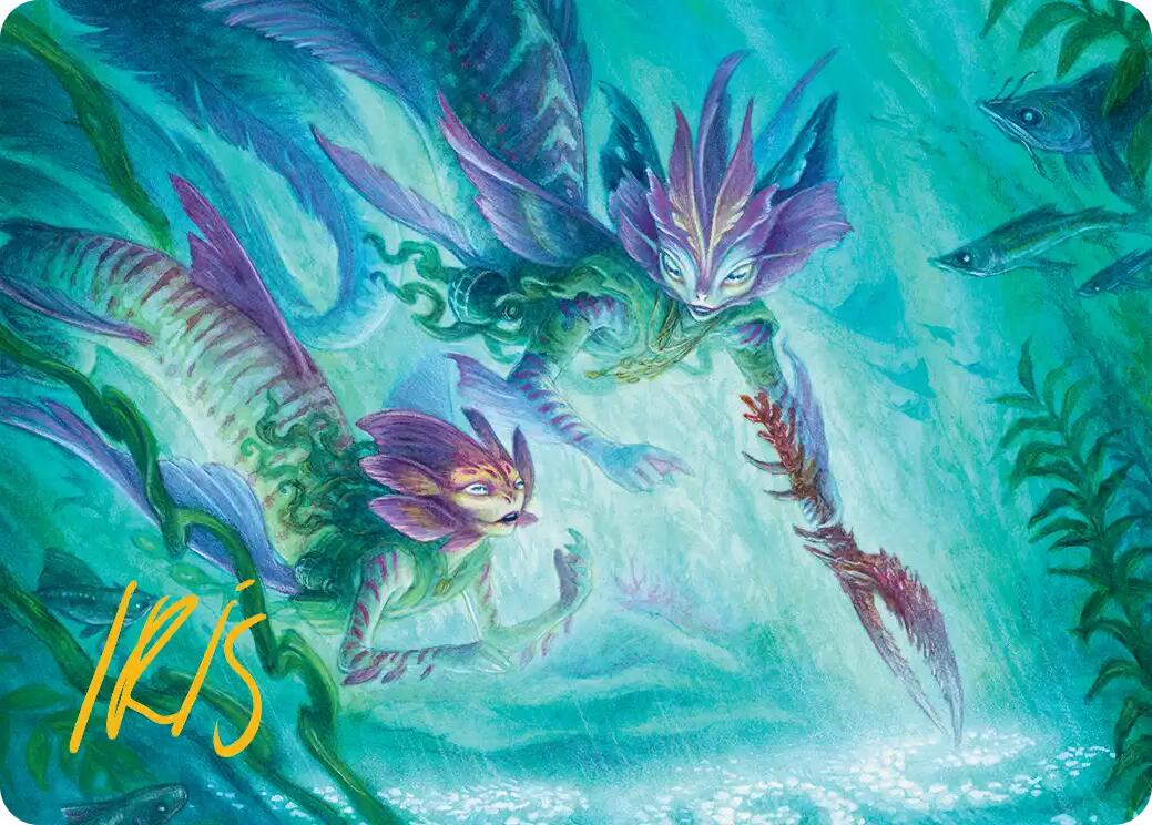 Silvergill Mentor Art Card (Gold-Stamped Signature) [Lorwyn Eclipsed Art Series] | Game Master's Emporium (The New GME)