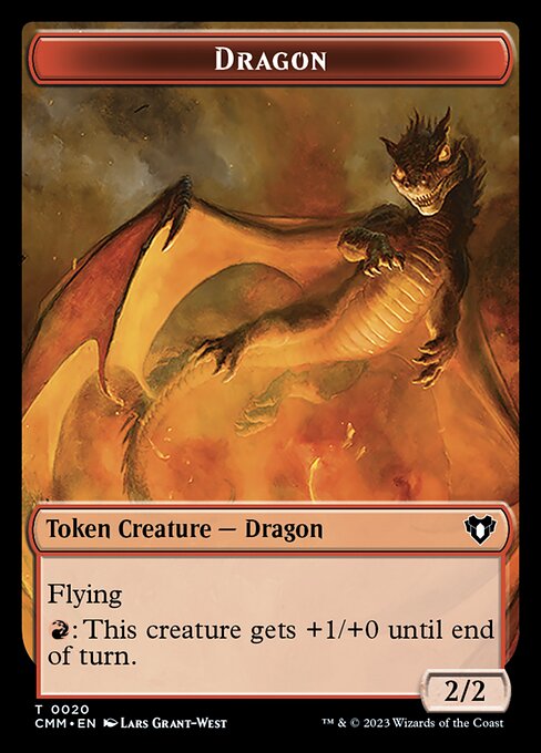 Soldier // Dragon (0020) Double-Sided Token [Commander Masters Tokens] | Game Master's Emporium (The New GME)
