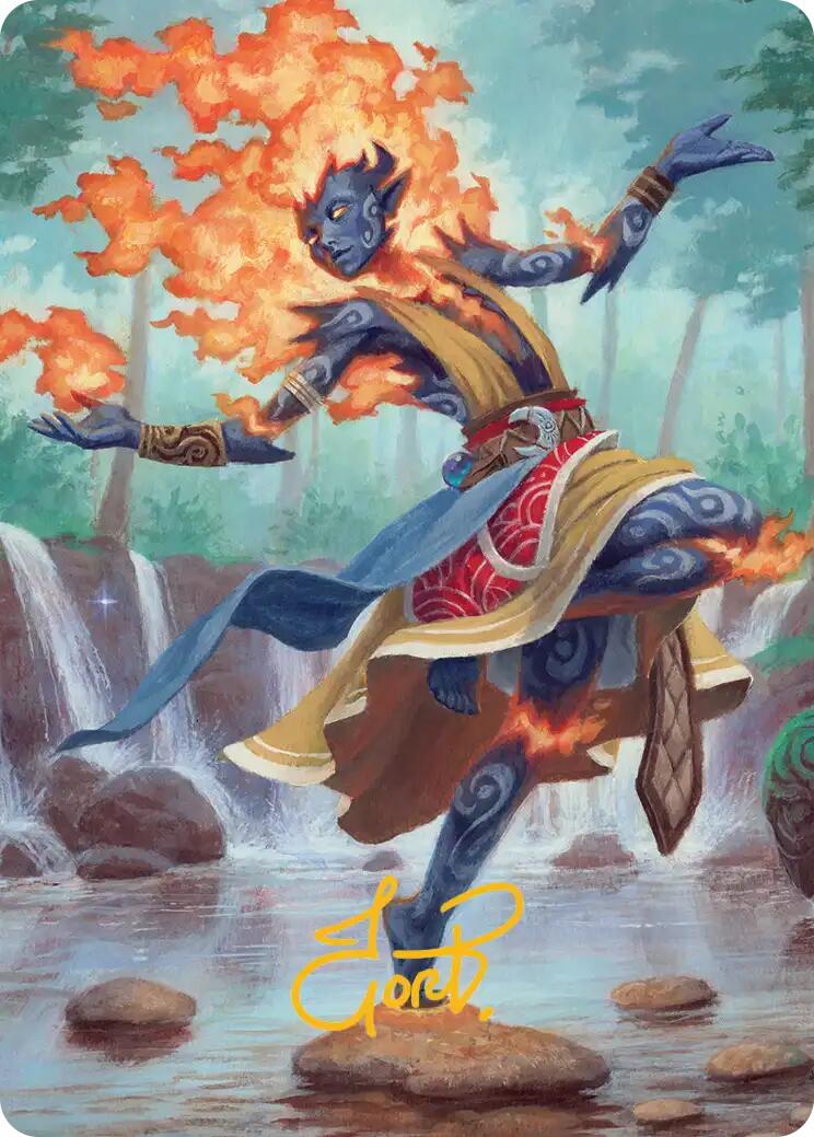 Ashling, Rekindled Art Card (16/54) (Gold-Stamped Signature) [Lorwyn Eclipsed Art Series] | Game Master's Emporium (The New GME)
