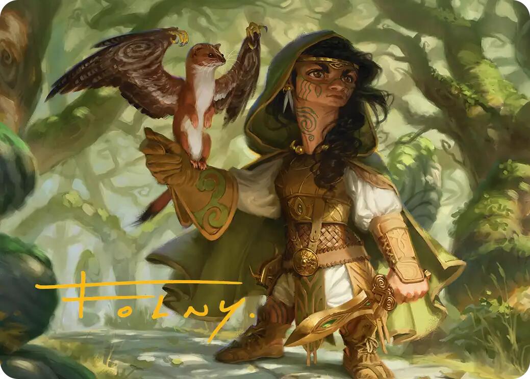 Crossroads Watcher Art Card (Gold-Stamped Signature) [Lorwyn Eclipsed Art Series] | Game Master's Emporium (The New GME)