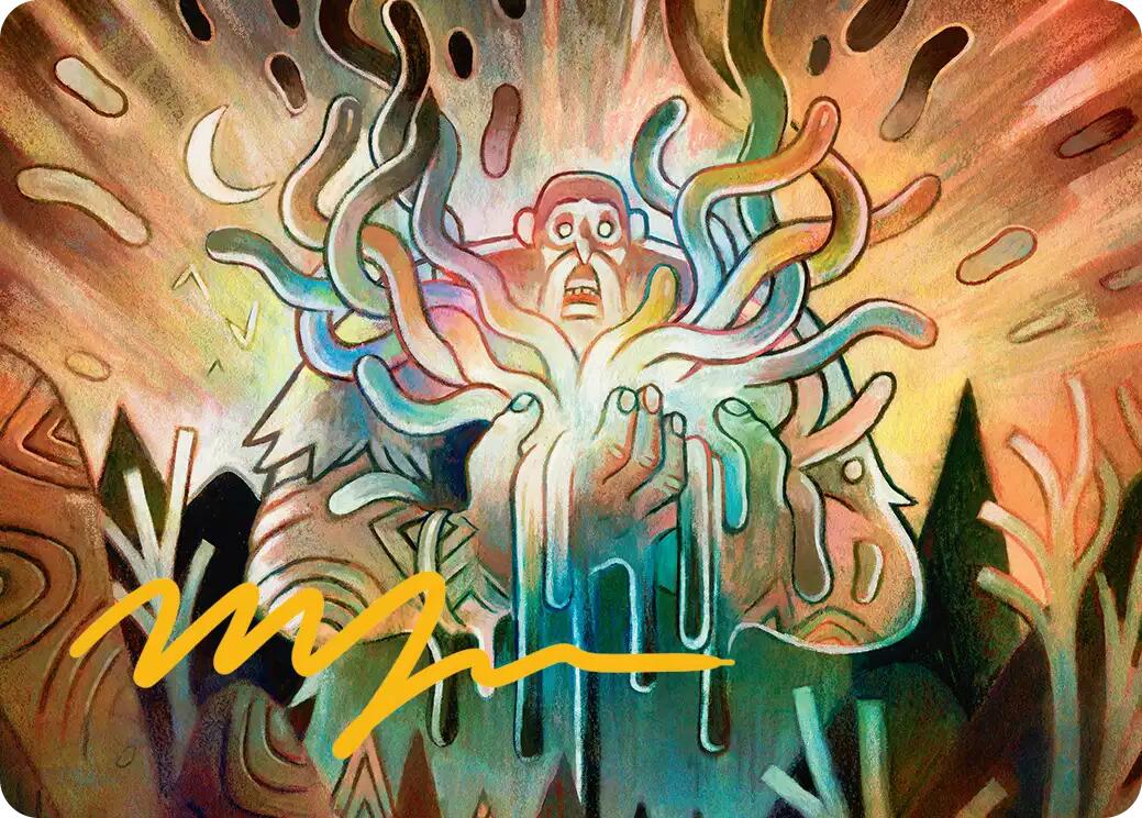 Aurora Awakener Art Card (40/54) (Gold-Stamped Signature) [Lorwyn Eclipsed Art Series] | Game Master's Emporium (The New GME)