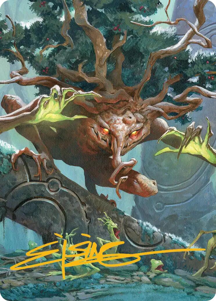 Ferrafor, Young Yew Art Card (Gold-Stamped Signature) [Lorwyn Eclipsed Art Series] | Game Master's Emporium (The New GME)