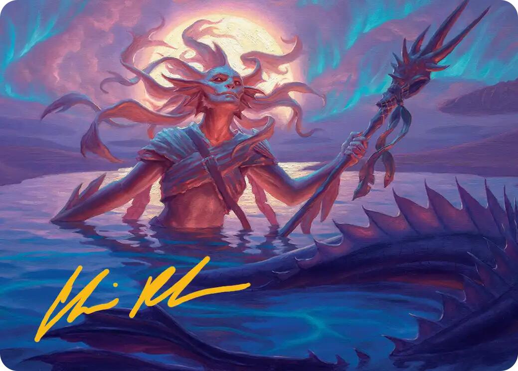 Eclipsed Merrow Art Card (Gold-Stamped Signature) [Lorwyn Eclipsed Art Series] | Game Master's Emporium (The New GME)