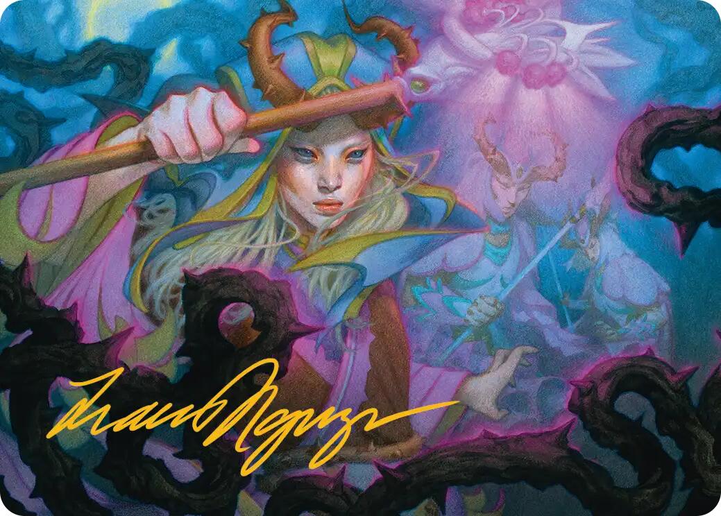 Stoic Grove-Guide Art Card (Gold-Stamped Signature) [Lorwyn Eclipsed Art Series] | Game Master's Emporium (The New GME)