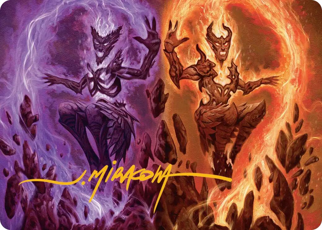 Fire Covenant Art Card (Gold-Stamped Signature) [Lorwyn Eclipsed Art Series] | Game Master's Emporium (The New GME)