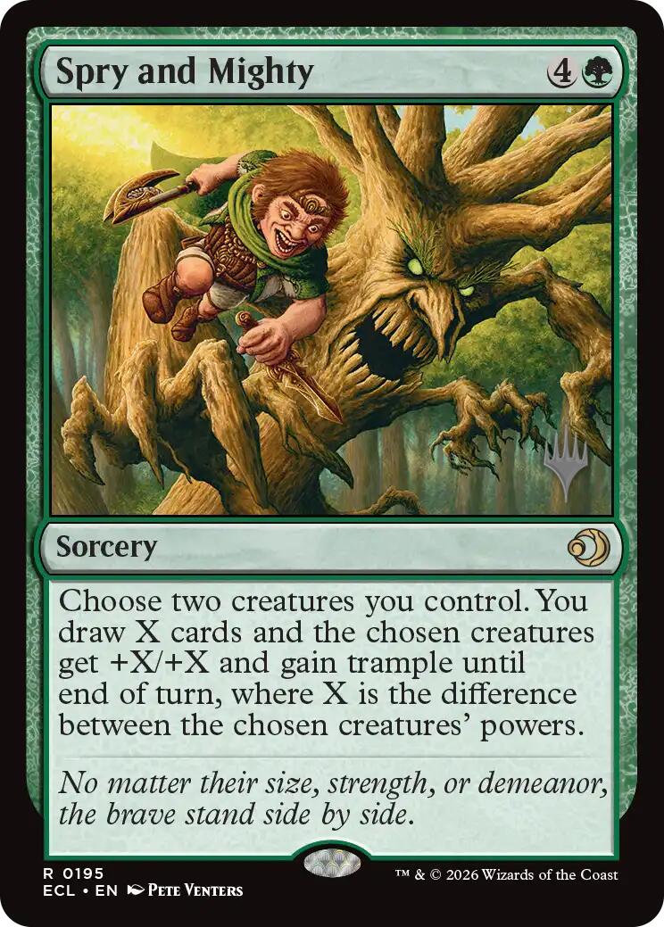 Spry and Mighty [Lorwyn Eclipsed Promos] | Game Master's Emporium (The New GME)