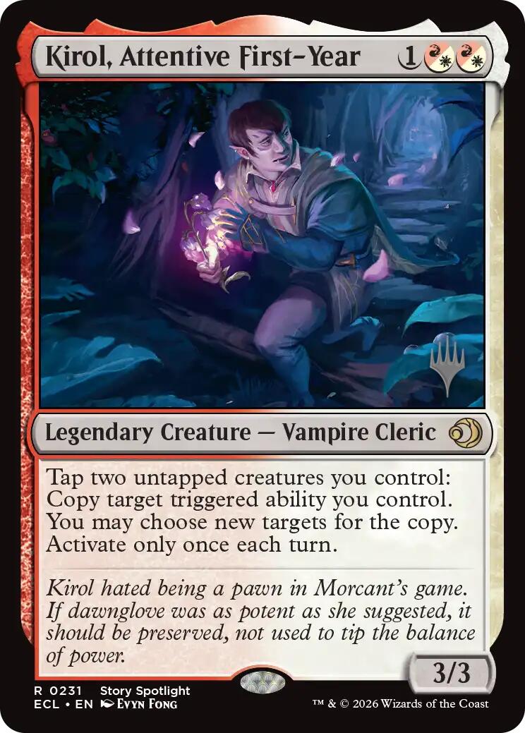Kirol, Attentive First-Year [Lorwyn Eclipsed Promos] | Game Master's Emporium (The New GME)