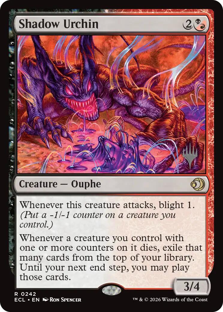 Shadow Urchin [Lorwyn Eclipsed Promos] | Game Master's Emporium (The New GME)