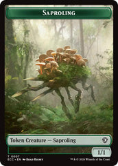Saproling // Scarecrow Double-Sided Token [Lorwyn Eclipsed Tokens] | Game Master's Emporium (The New GME)
