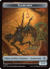 Scarecrow // Treasure Double-Sided Token [Lorwyn Eclipsed Tokens] | Game Master's Emporium (The New GME)