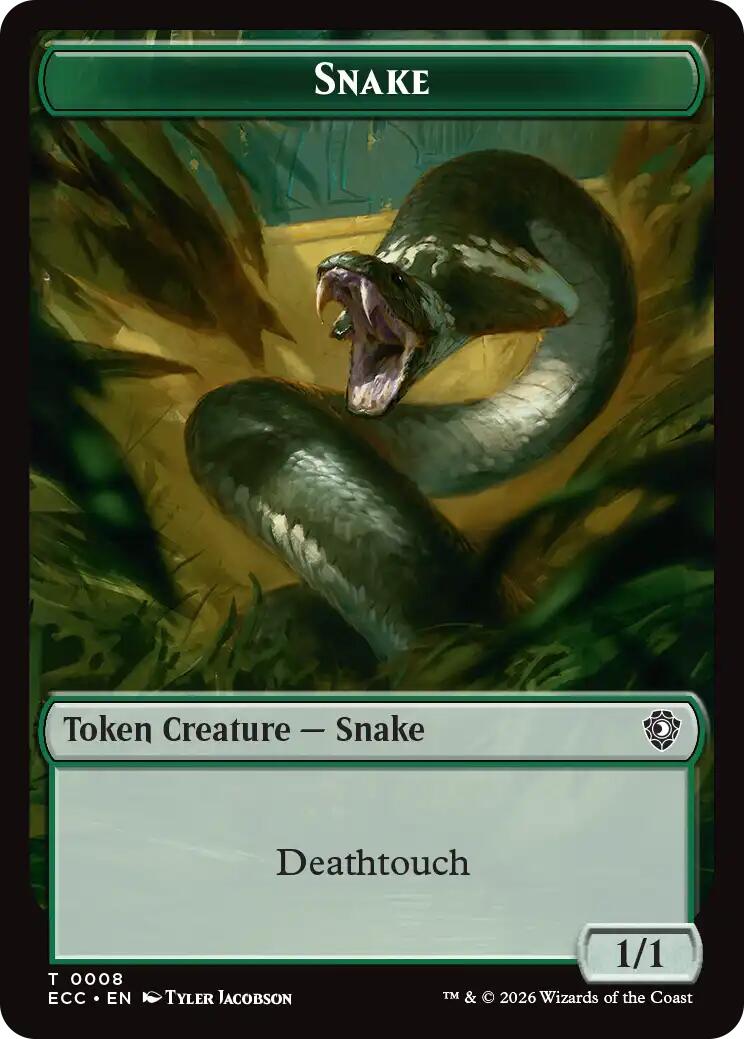 Snake // Scarecrow Double-Sided Token [Lorwyn Eclipsed Tokens] | Game Master's Emporium (The New GME)