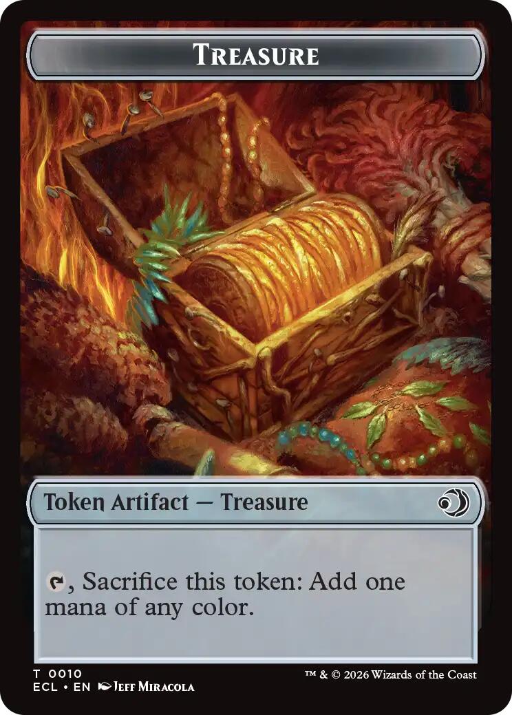 Treasure // Copy Double-Sided Token [Lorwyn Eclipsed Tokens] | Game Master's Emporium (The New GME)