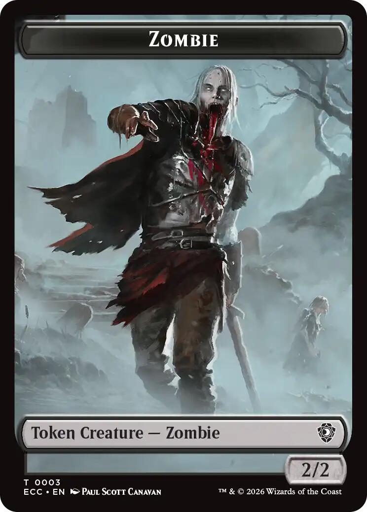 Zombie // Snake Double-Sided Token [Lorwyn Eclipsed Tokens] | Game Master's Emporium (The New GME)