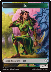 Elf // Kithkin (0007) Double-Sided Token [Lorwyn Eclipsed Tokens] | Game Master's Emporium (The New GME)