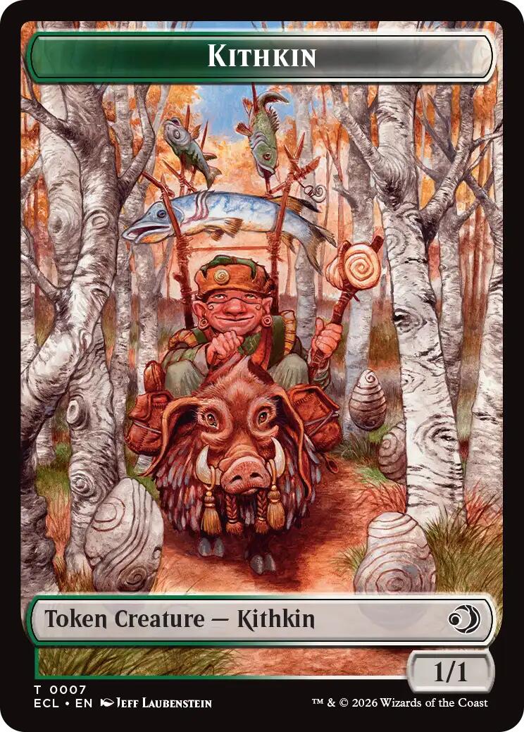 Kithkin // Treasure Double-Sided Token [Lorwyn Eclipsed Tokens] | Game Master's Emporium (The New GME)