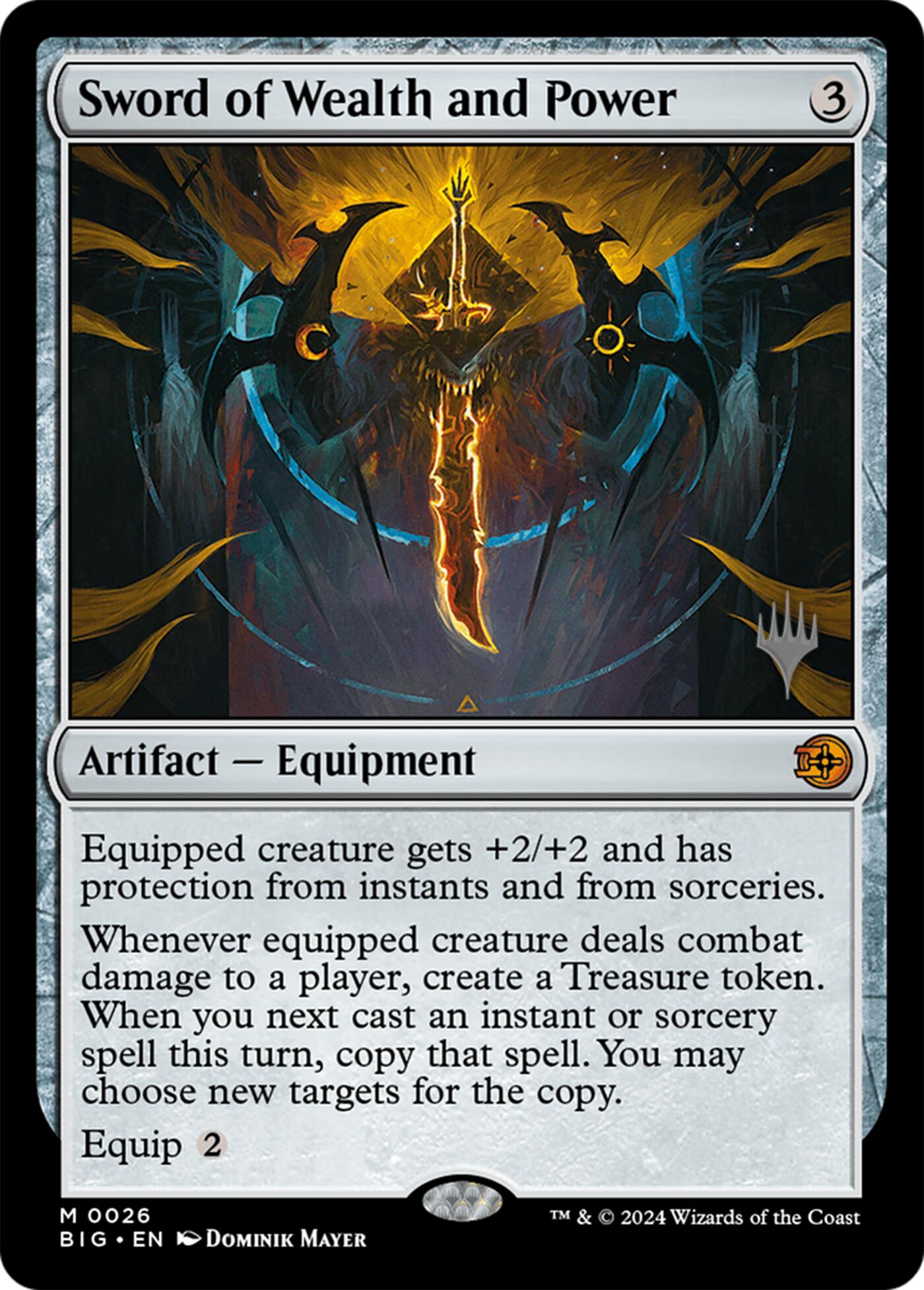 Sword of Wealth and Power [Lorwyn Eclipsed Promos] | Game Master's Emporium (The New GME)