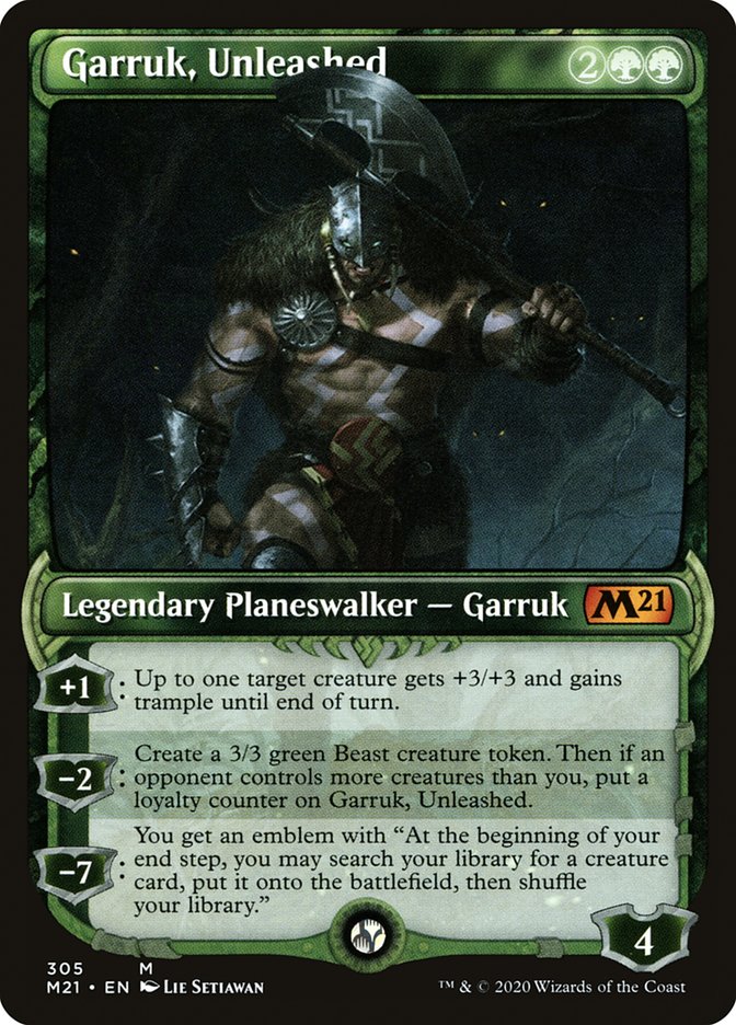 Garruk, Unleashed (Showcase) [Core Set 2021] | Game Master's Emporium (The New GME)