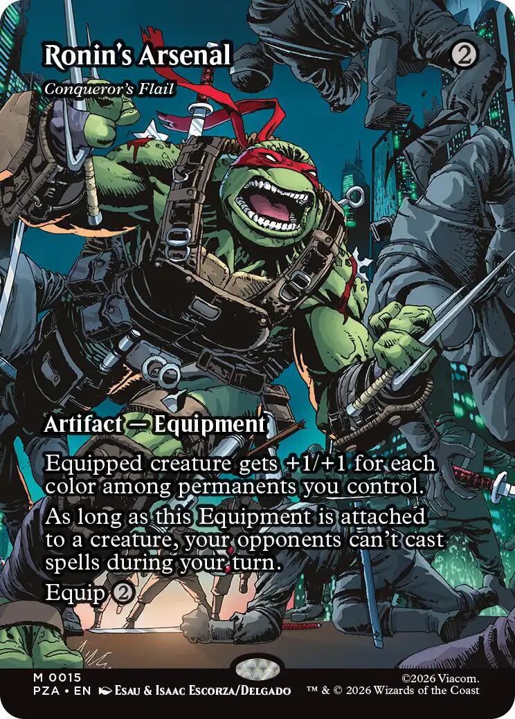 Ronin's Arsenal - Conqueror's Flail (Borderless) [Teenage Mutant Ninja Turtles Eternal-Legal] | Game Master's Emporium (The New GME)
