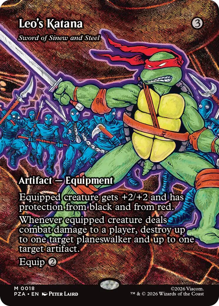 Leo's Katana - Sword of Sinew and Steel (Borderless) [Teenage Mutant Ninja Turtles Eternal-Legal] | Game Master's Emporium (The New GME)