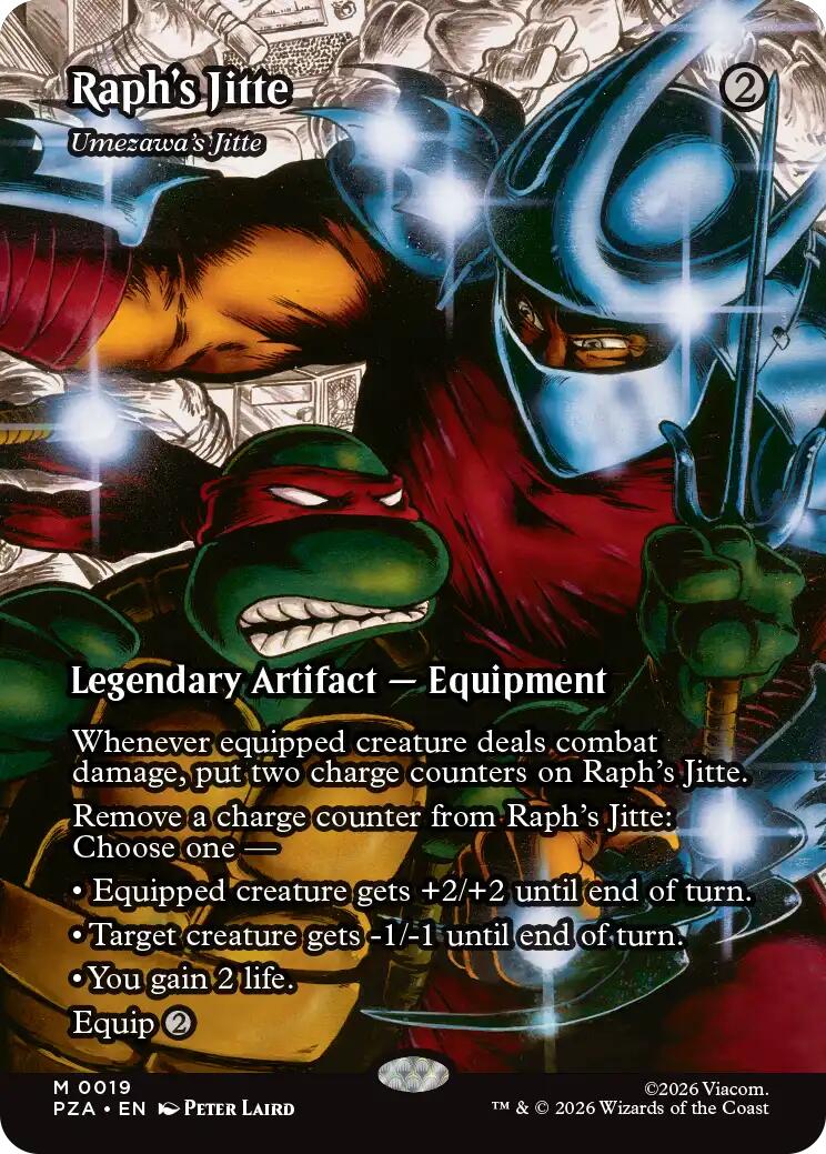 Raph's Jitte - Umezawa's Jitte (Borderless) [Teenage Mutant Ninja Turtles Eternal-Legal] | Game Master's Emporium (The New GME)