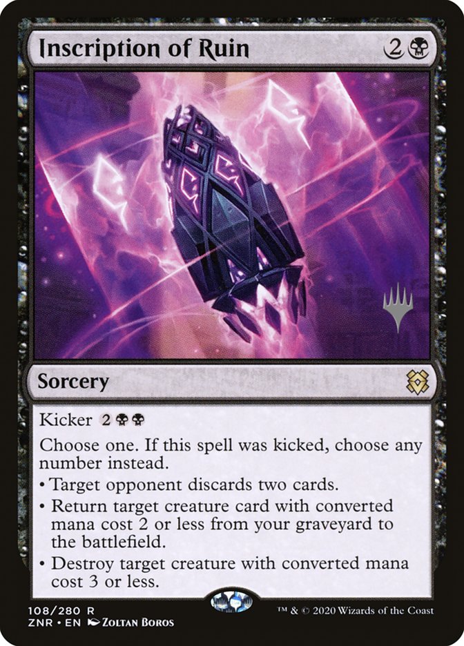 Inscription of Ruin (Promo Pack) [Zendikar Rising Promos] | Game Master's Emporium (The New GME)
