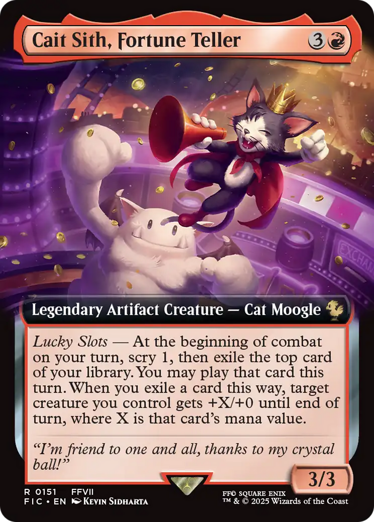 Cait Sith, Fortune Teller (Extended Art) [FINAL FANTASY Commander] | Game Master's Emporium (The New GME)