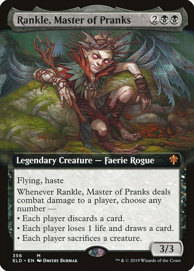 Rankle, Master of Pranks (Extended Art) [Throne of Eldraine] | Game Master's Emporium (The New GME)