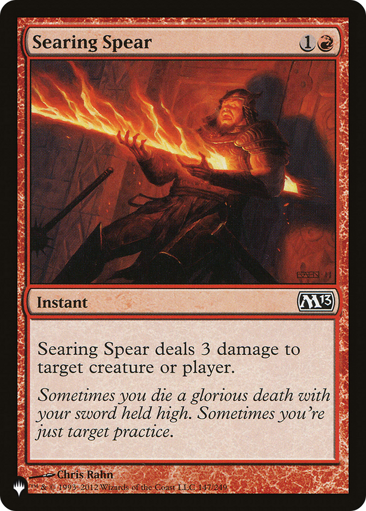 Searing Spear [The List] | Game Master's Emporium (The New GME)