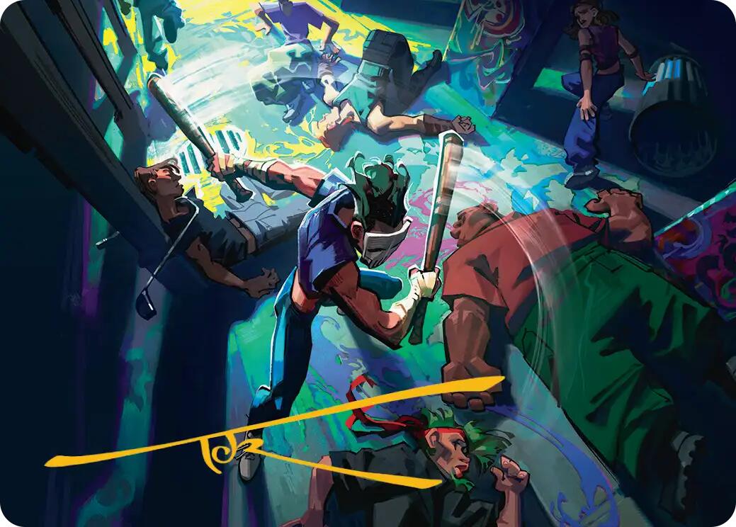 Pain 101 Art Card (Gold-Stamped Signature) [Teenage Mutant Ninja Turtles Art Series] | Game Master's Emporium (The New GME)