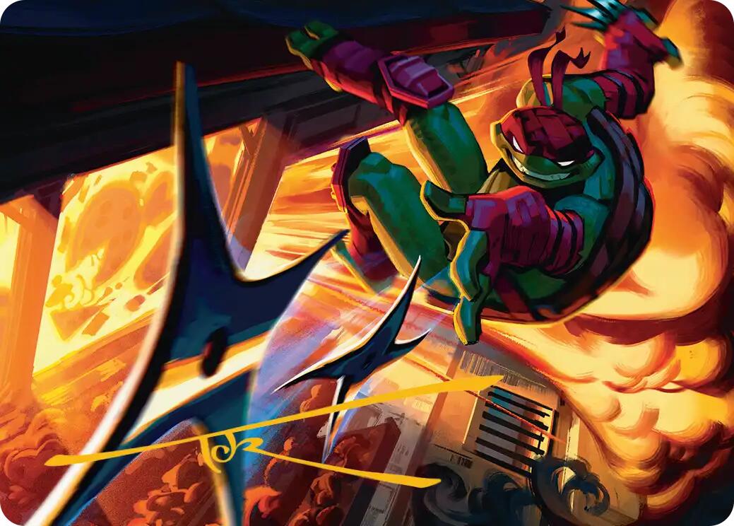 Storm of Steel Art Card (Gold-Stamped Signature) [Teenage Mutant Ninja Turtles Art Series] | Game Master's Emporium (The New GME)