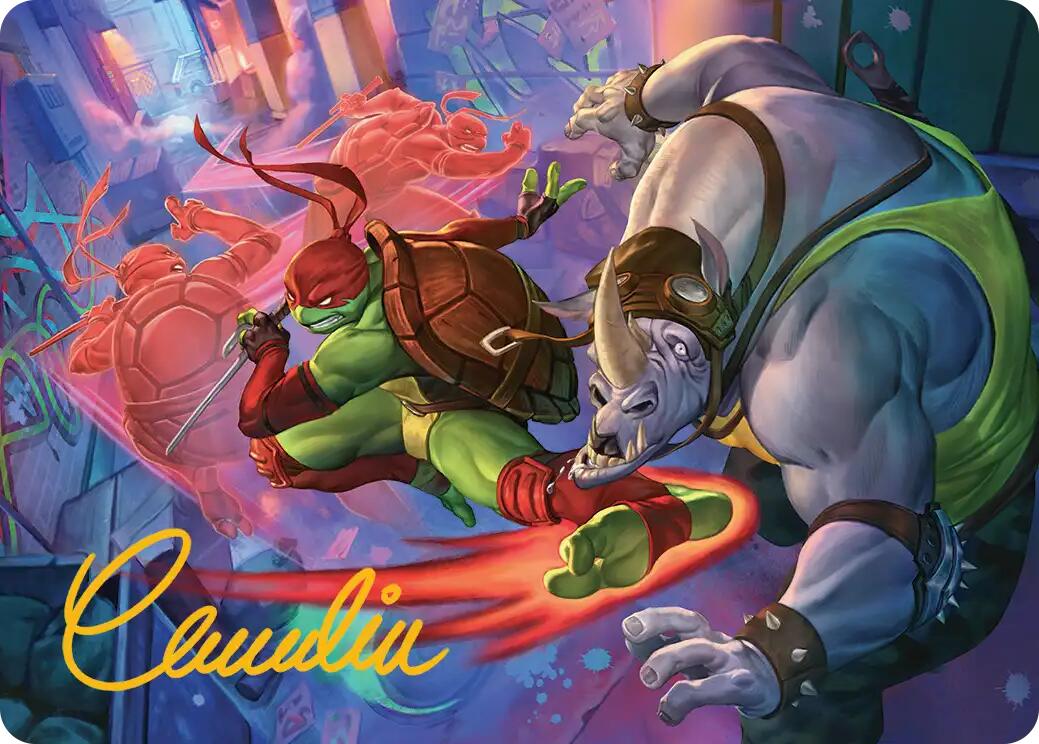 Super Combo Art Card (Gold-Stamped Signature) [Teenage Mutant Ninja Turtles Art Series] | Game Master's Emporium (The New GME)
