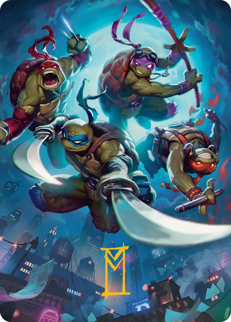 Heroes in a Half Shell Art Card (Gold-Stamped Signature) [Teenage Mutant Ninja Turtles Art Series] | Game Master's Emporium (The New GME)