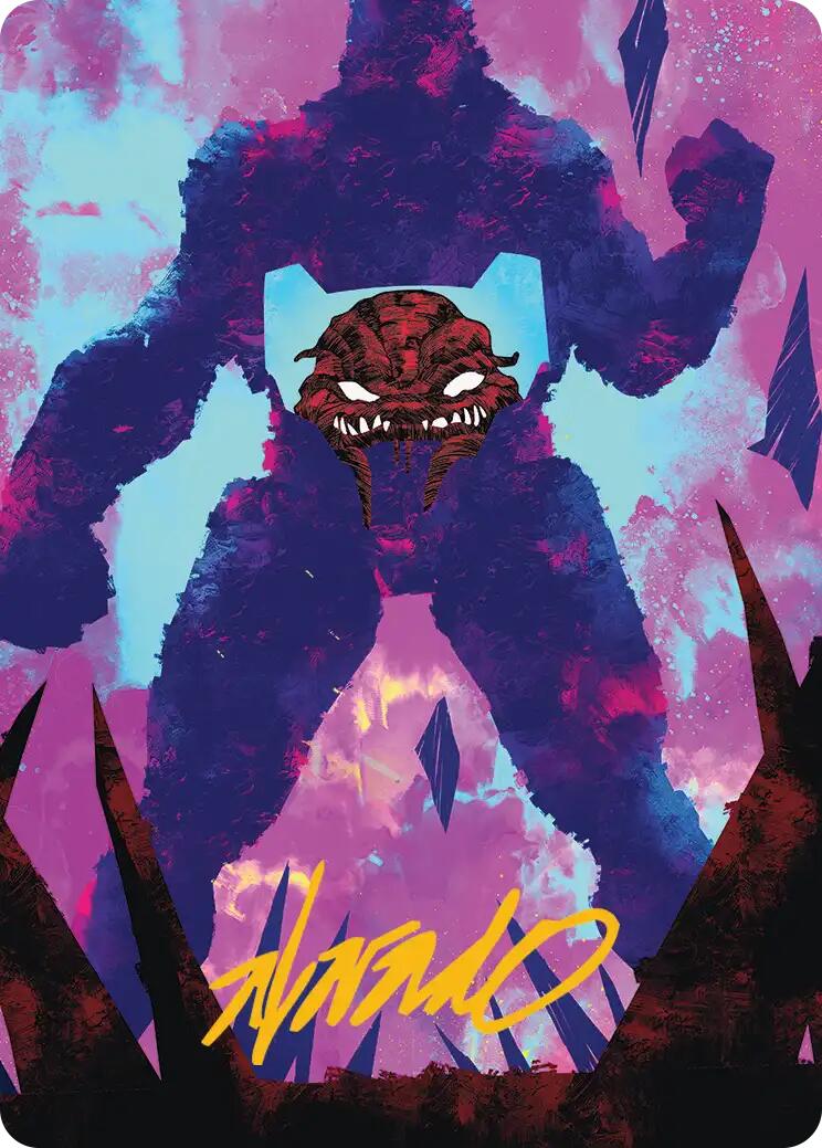 Krang, Utrom Warlord Art Card (Gold-Stamped Signature) [Teenage Mutant Ninja Turtles Art Series] | Game Master's Emporium (The New GME)