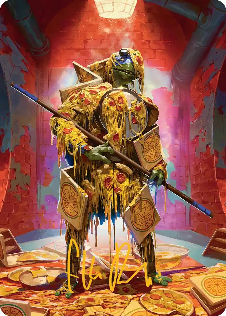 Commander's Plate Art Card (Gold-Stamped Signature) [Teenage Mutant Ninja Turtles Art Series] | Game Master's Emporium (The New GME)