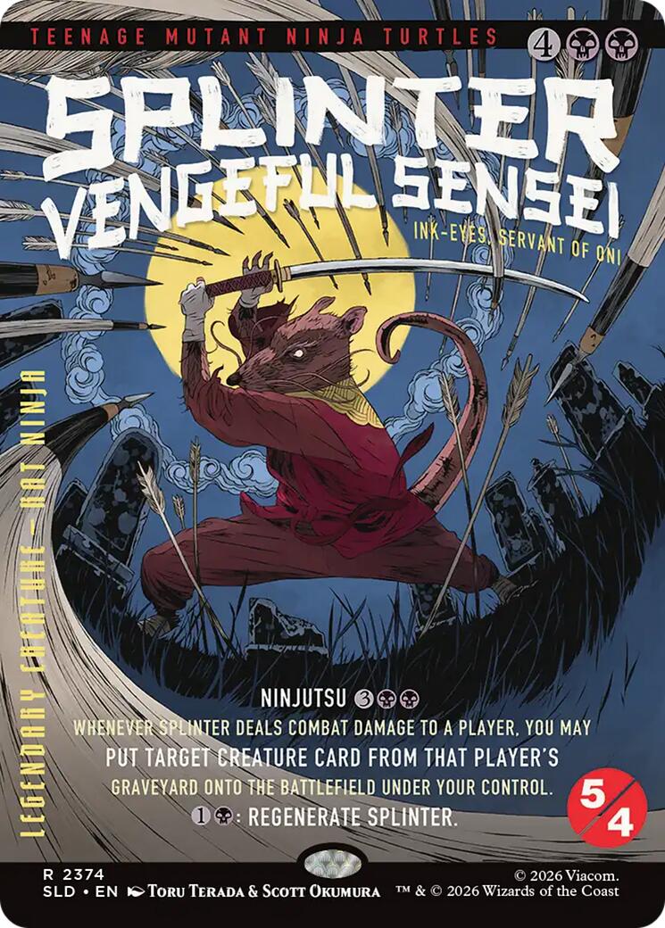 Splinter, Vengeful Sensei - Ink-Eyes, Servant of Oni [Secret Lair Drop Series] | Game Master's Emporium (The New GME)