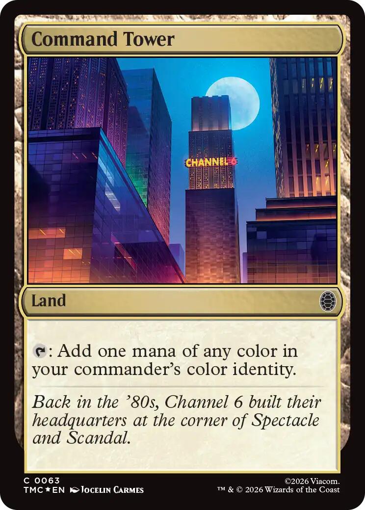 Command Tower (Surge Foil) [Teenage Mutant Ninja Turtles Commander] | Game Master's Emporium (The New GME)