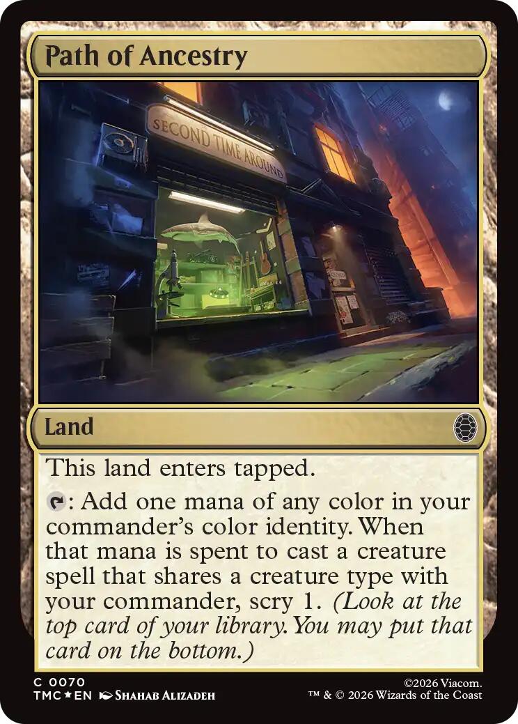 Path of Ancestry (Surge Foil) [Teenage Mutant Ninja Turtles Commander] | Game Master's Emporium (The New GME)