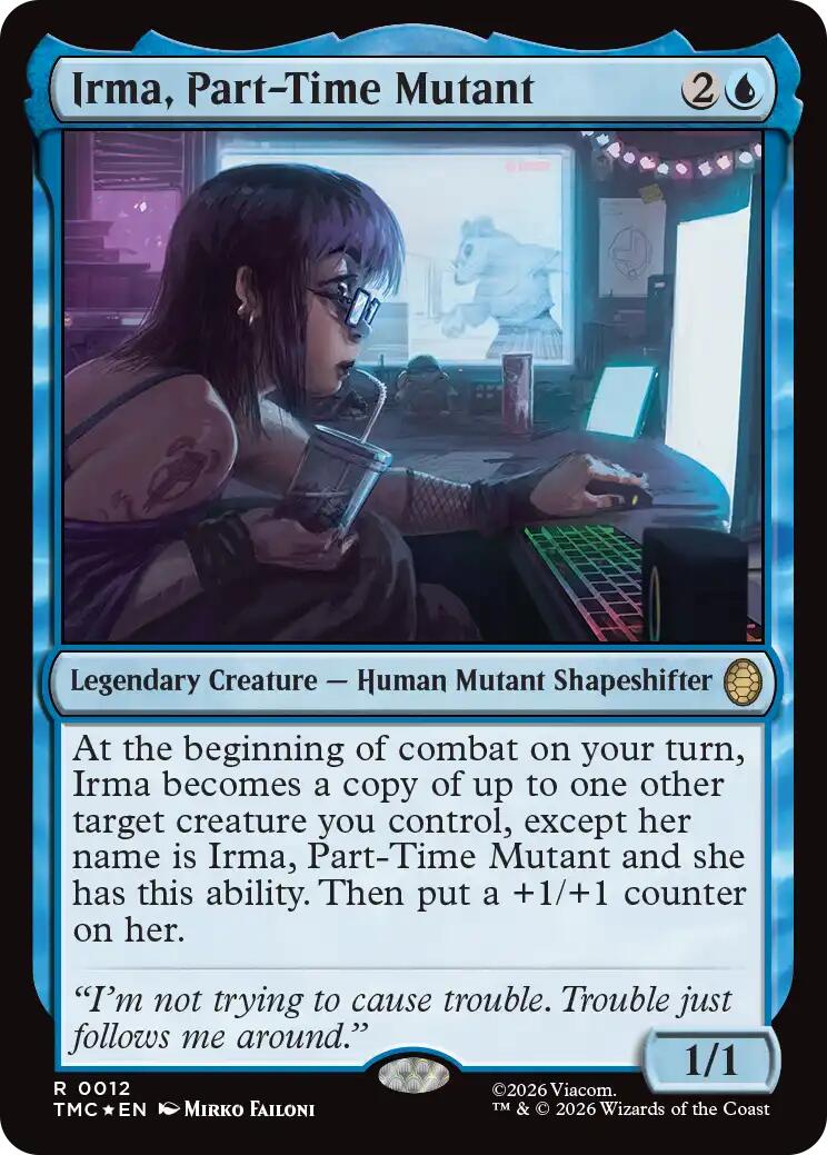 Irma, Part-Time Mutant (Surge Foil) [Teenage Mutant Ninja Turtles Commander] | Game Master's Emporium (The New GME)