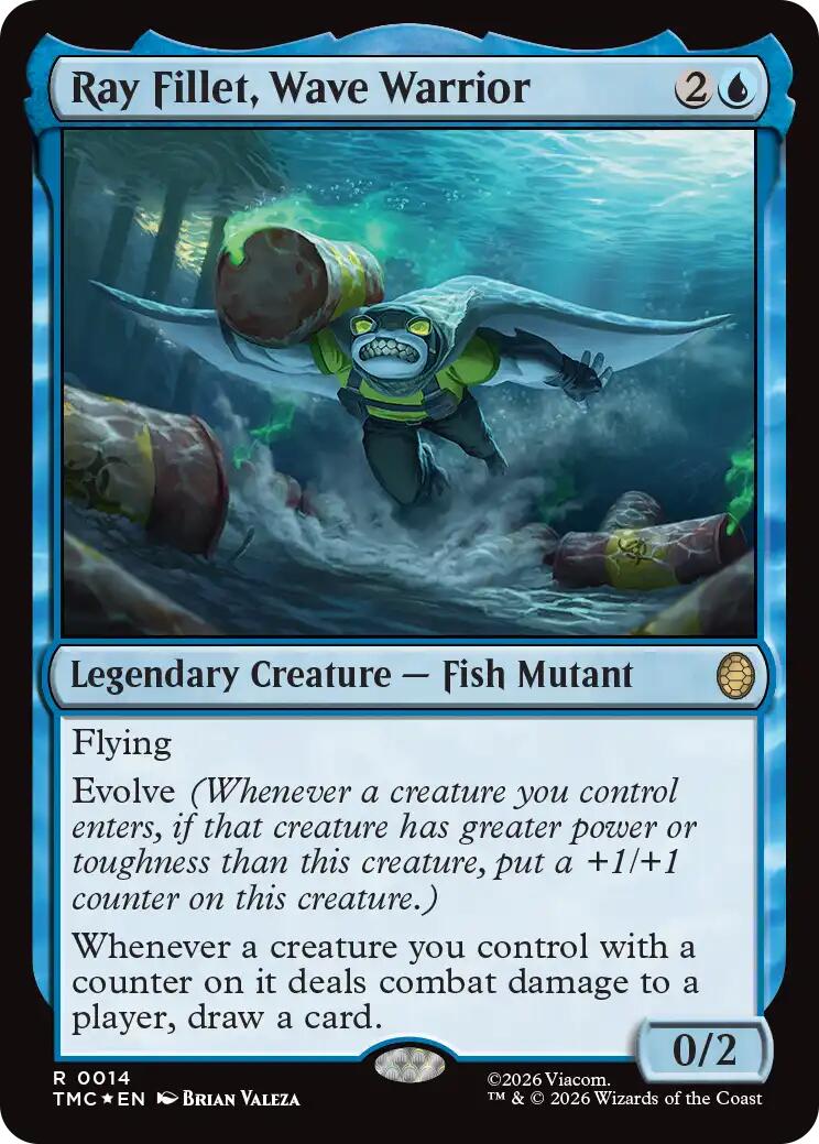Ray Fillet, Wave Warrior (Surge Foil) [Teenage Mutant Ninja Turtles Commander] | Game Master's Emporium (The New GME)
